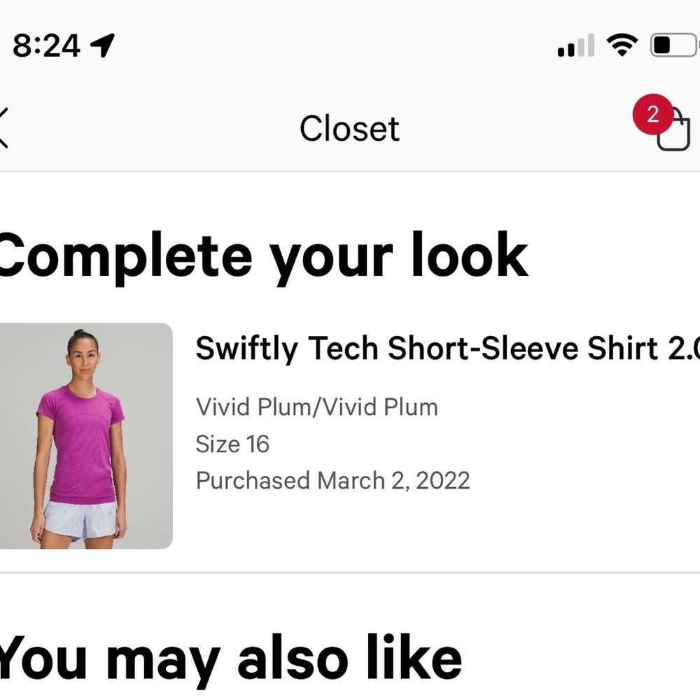 Lululemon swiftly tech regular length top